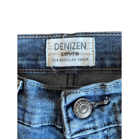 Levi's Denizen 208 Regular Taper Men's Blue Jeans - Picture 3 of 8